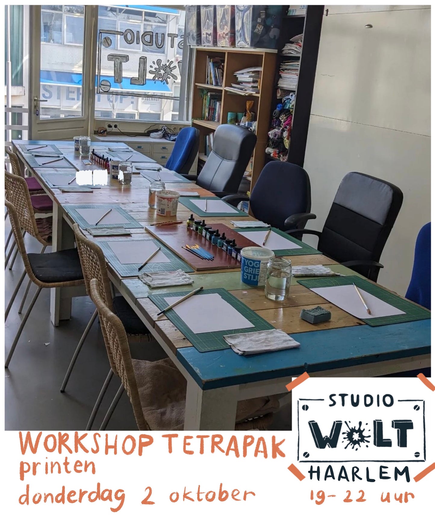Workshop Tetrapak Printen 6 november - Haarlem