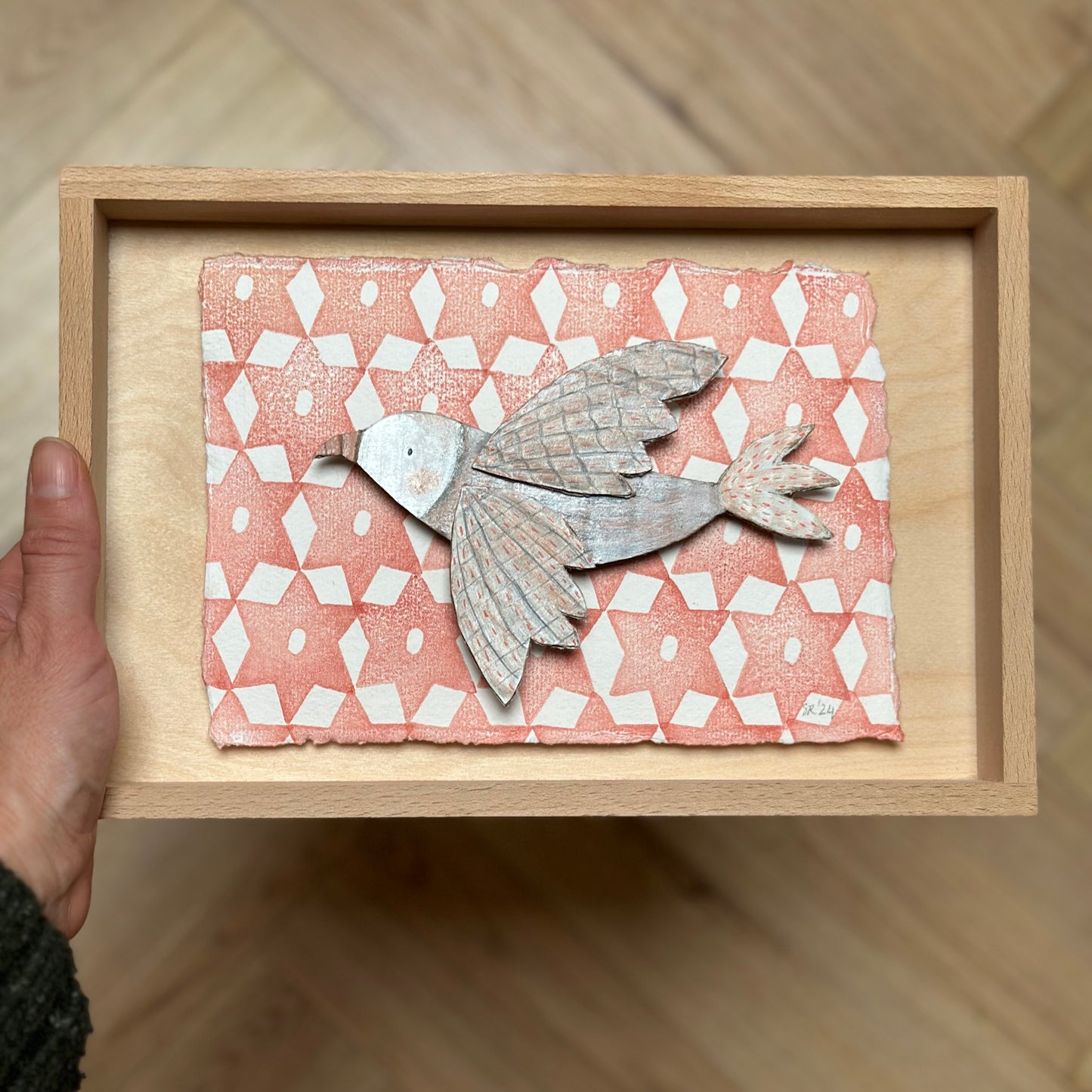 Sterrenvlucht 4 - mixed media