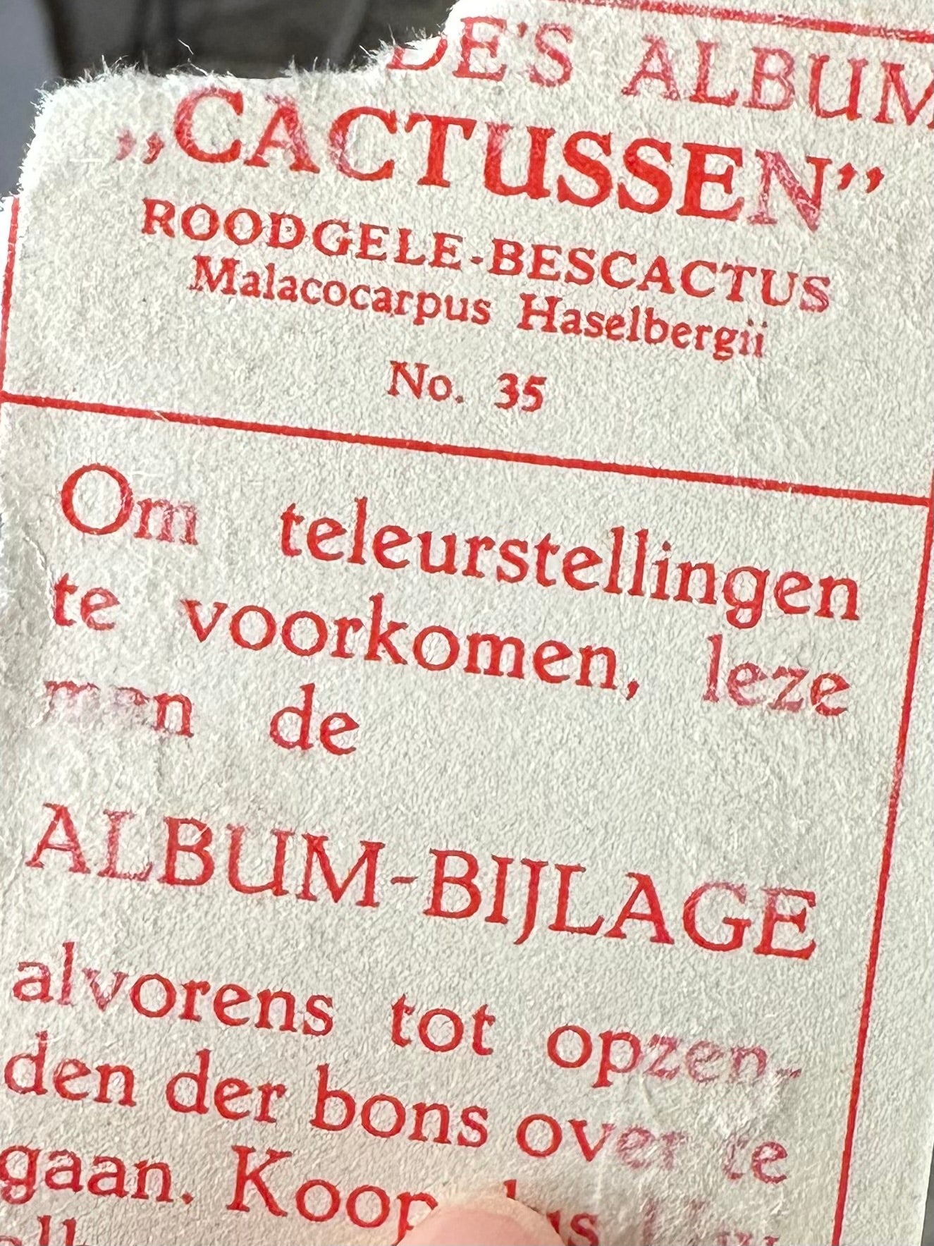 Vogels met een verhaal - Verkade plaatje met oud tekenpapier