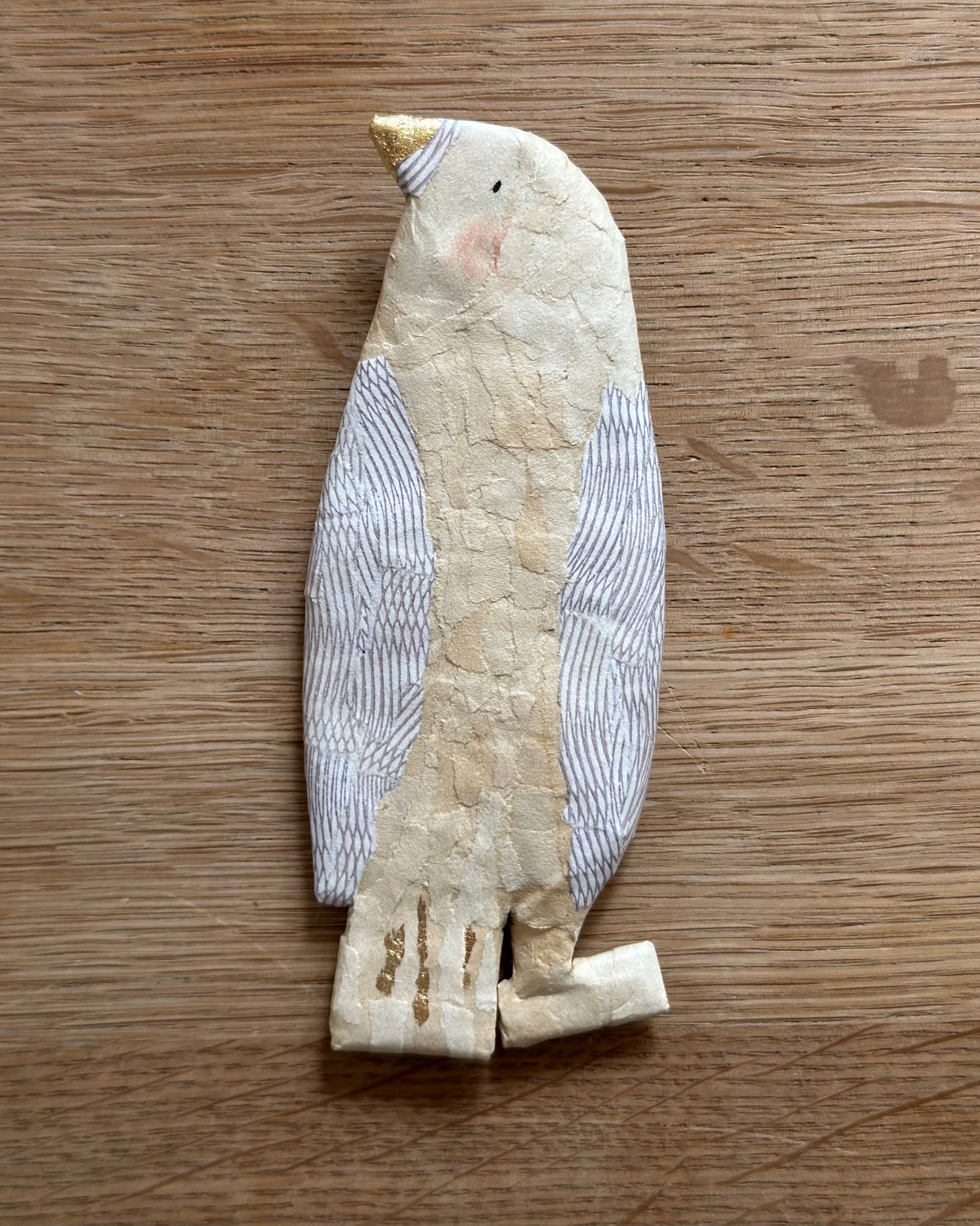 Vogels met een Verhaal - oude kassarolletjes icm binnenkant envelop