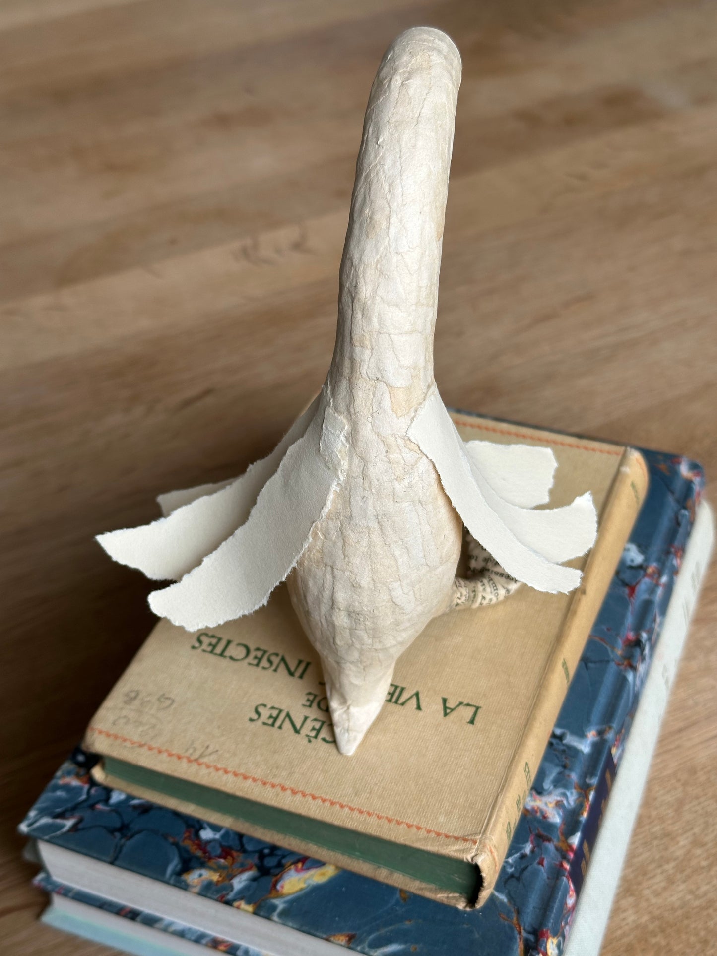 Toby zwaan van papier maché