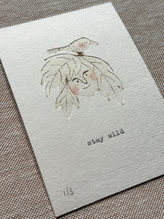 Stay wild - Tetrapak print 1 van 3 bamboe