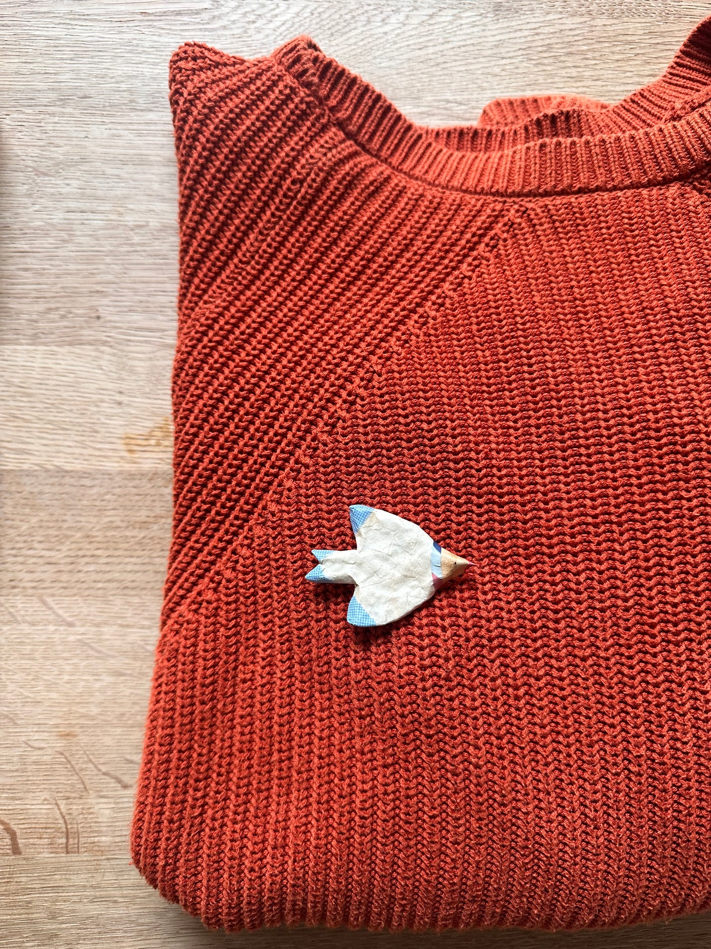 Papier maché broche no. 6