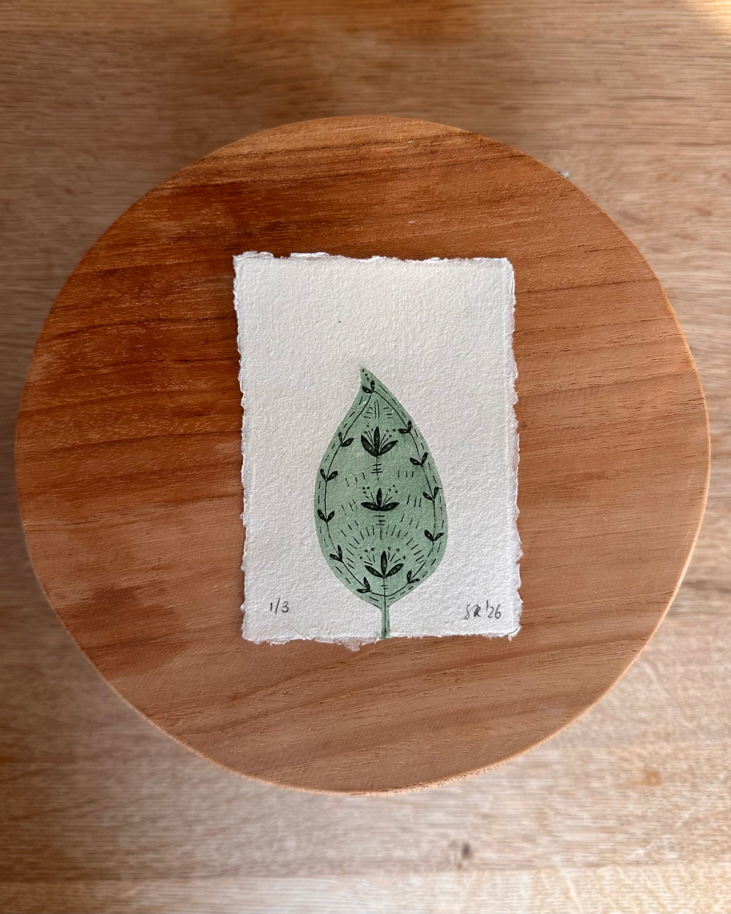 Blad donkergroen - Tetrapak print 1 van 3