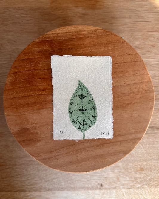Blad donkergroen - Tetrapak print 1 van 3