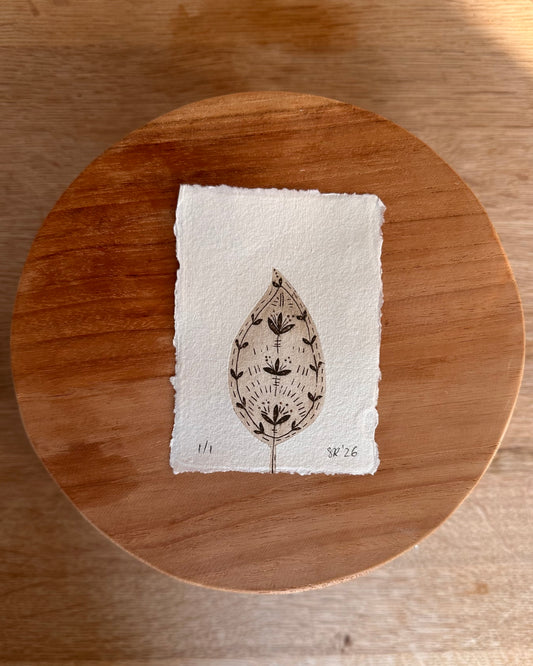 Blad raw sepia - Tetrapak print 1 van 1