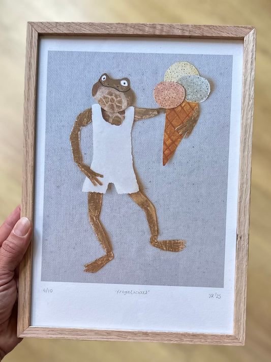 poster Frogalicious ingelijst