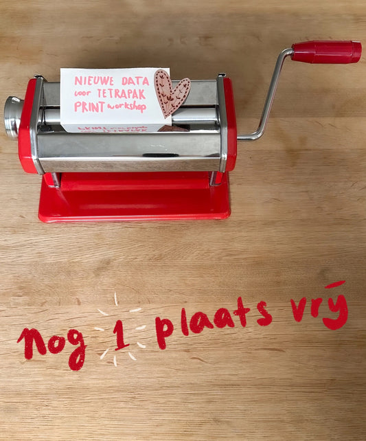 Workshop Tetrapak Printen 6 november - Haarlem