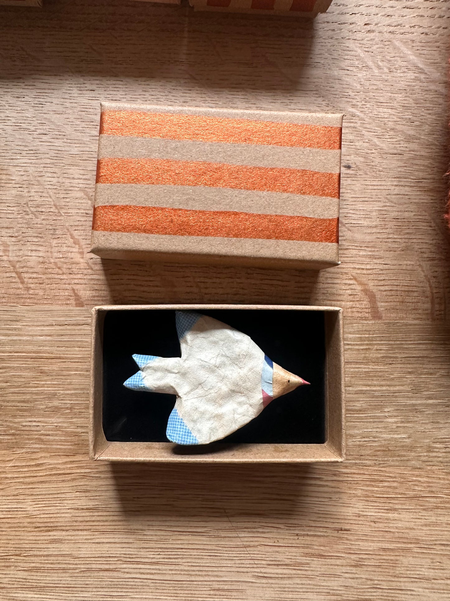 Papier maché broche no. 6
