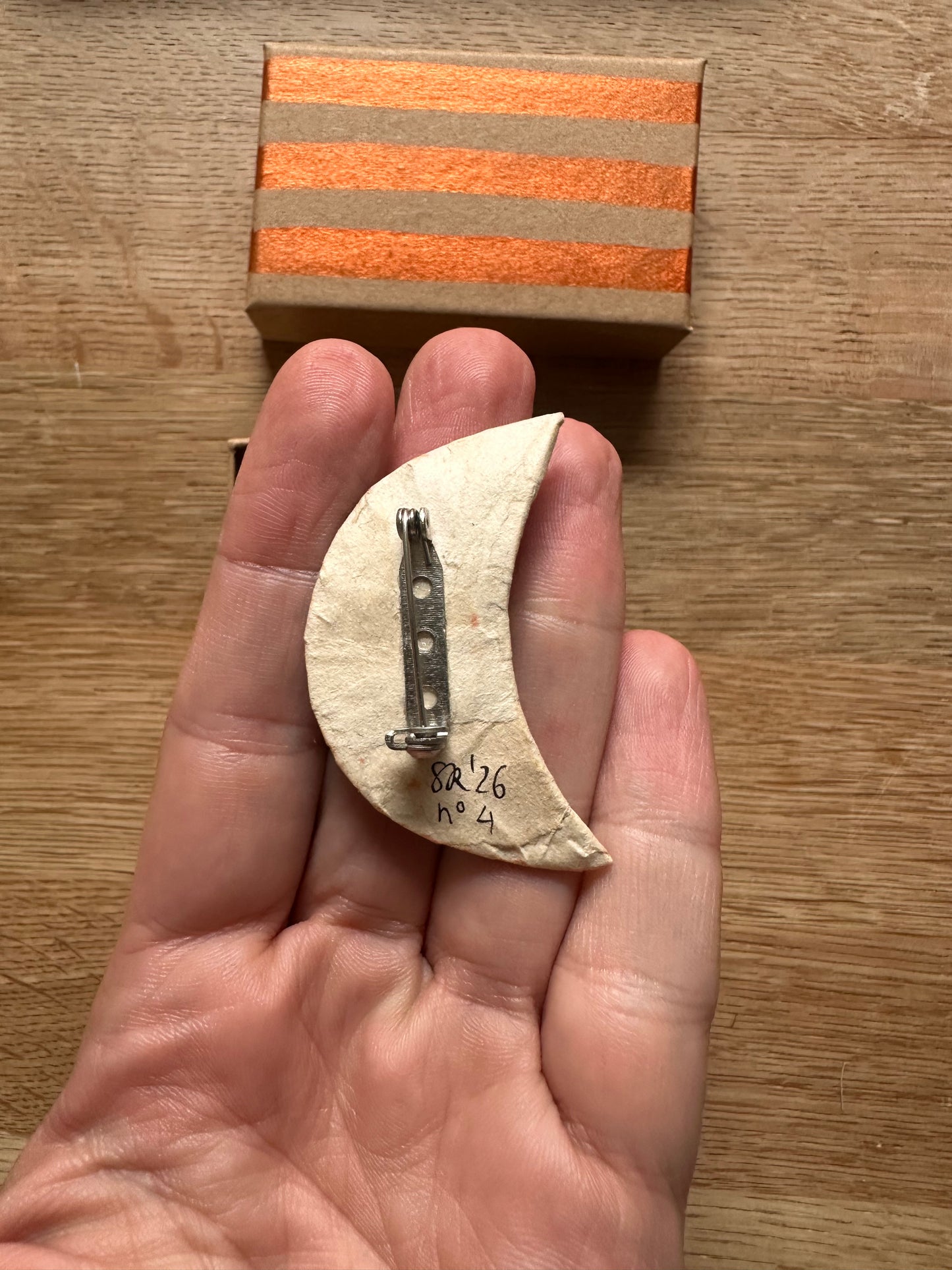 Papier maché broche no. 4
