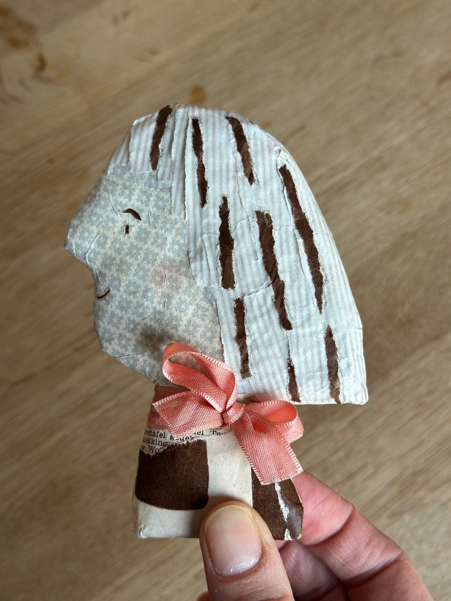 Cleo - papier maché artwork
