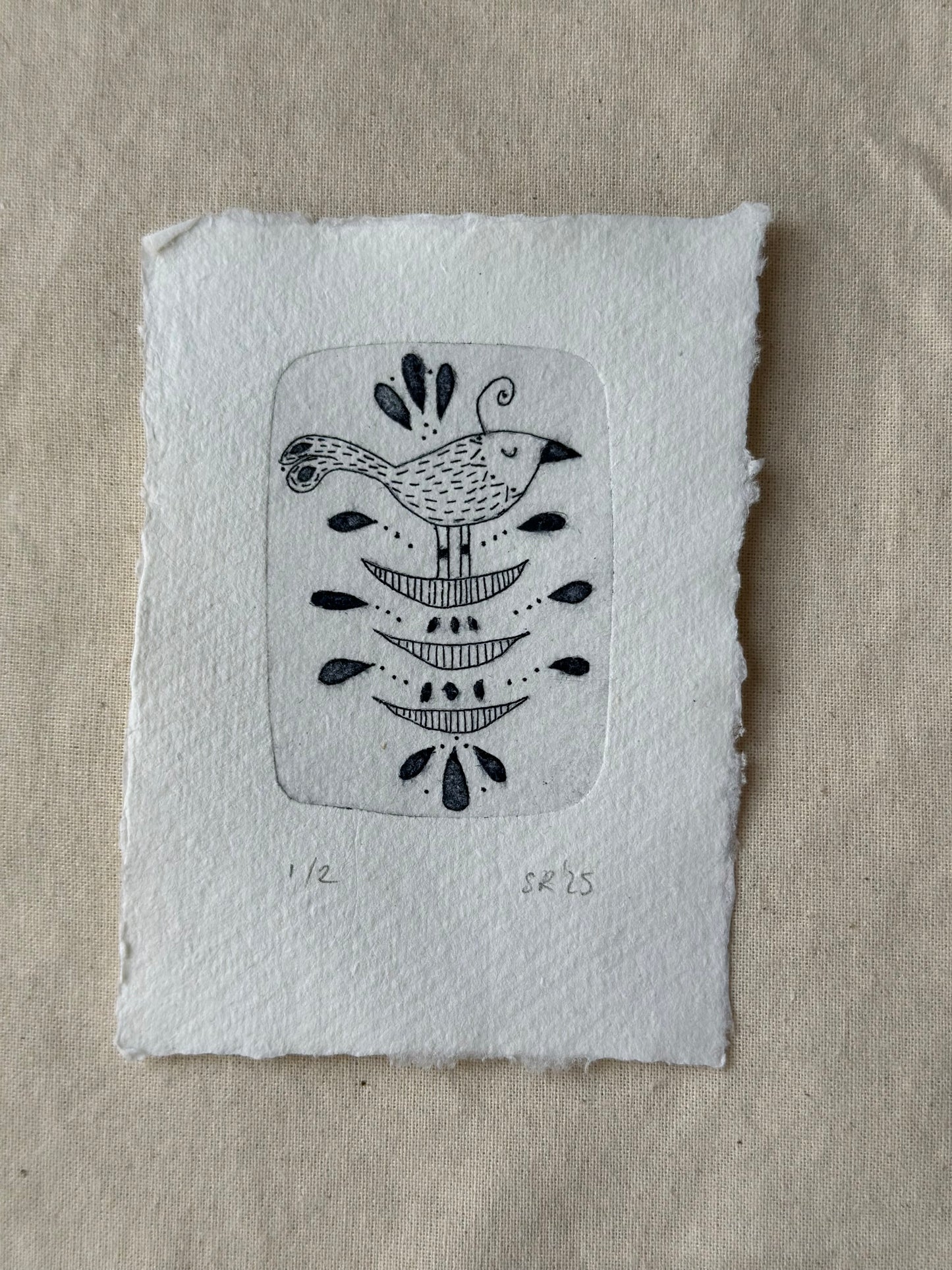Folkore vogel - Tetrapak print 2 van 2
