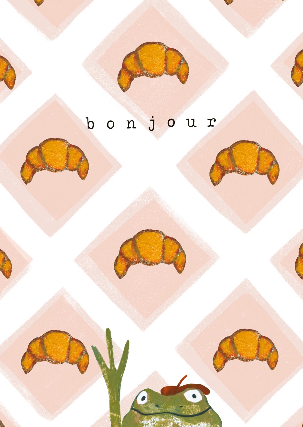 Bonjour greeting card per stuk