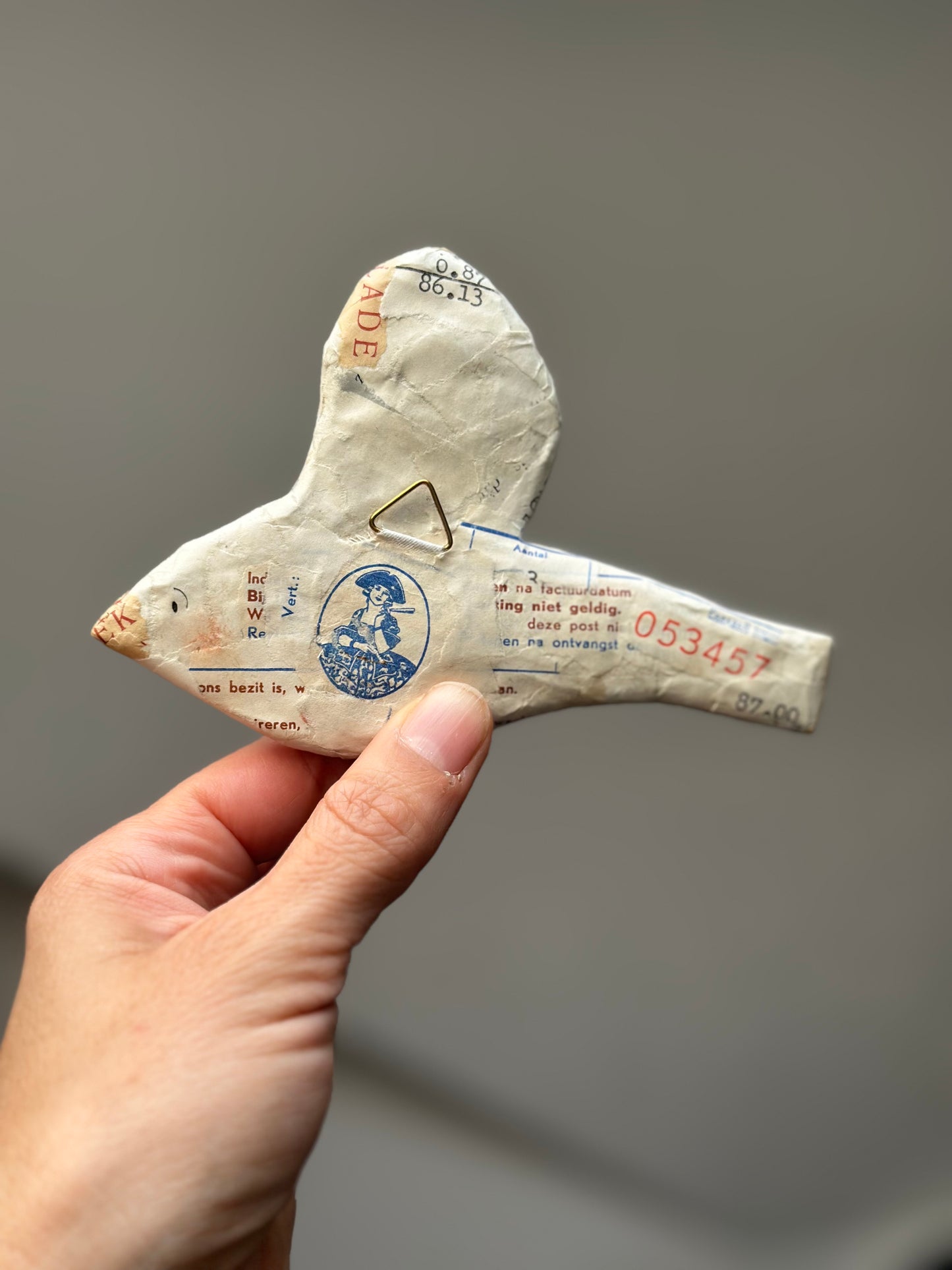 Vogels met een Verhaal - factuur chocoladefabriek De Baronie